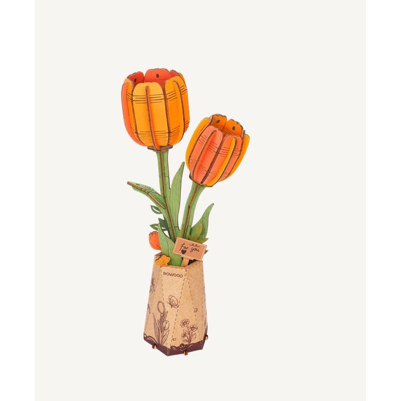 DIY Orange Tulip