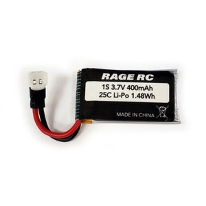 RageRC 1S 3.7V 400mAh Lipo Battery – RGRA1189