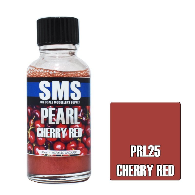 SMS Pearl Lacquer – PRL25 Cherry Red