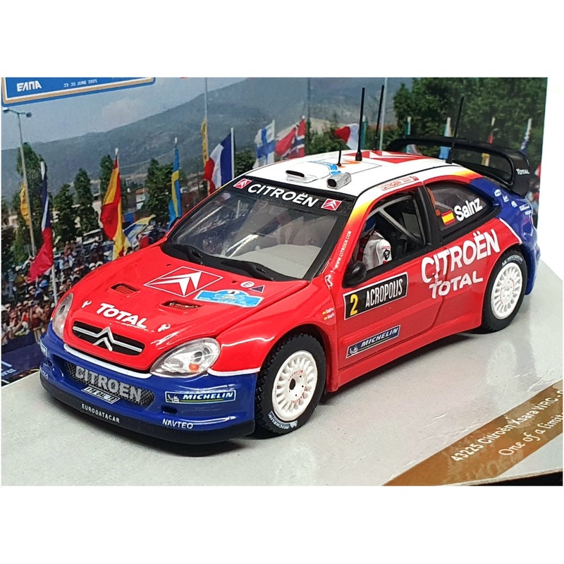Vitesse 1/43 Scale 43225 – Citroen Xsara WRC #2 Acropolis Rally 2005 – Red/White
