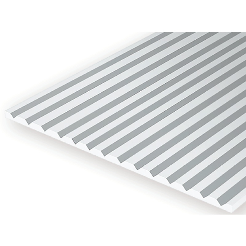 Evergreen #4125 Styrene Siding: 0.040 V-Groove 0.125 (3.2mm) Spacing 12 x 24