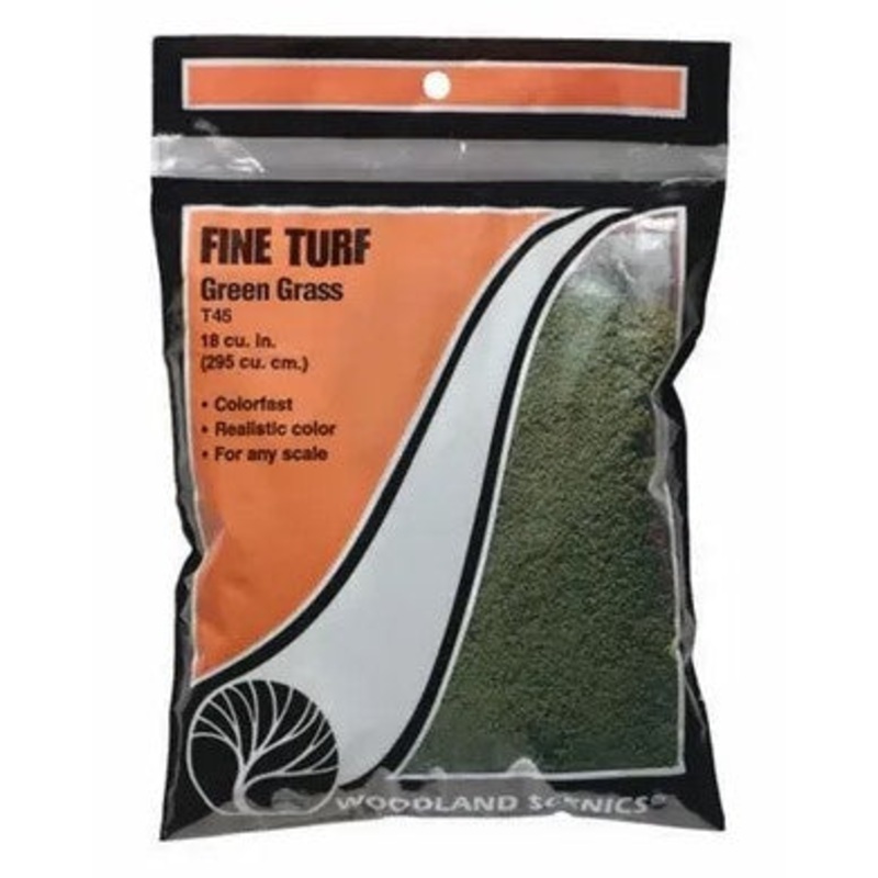 Woodland Scenics T45 Fine Turf – Green Grass