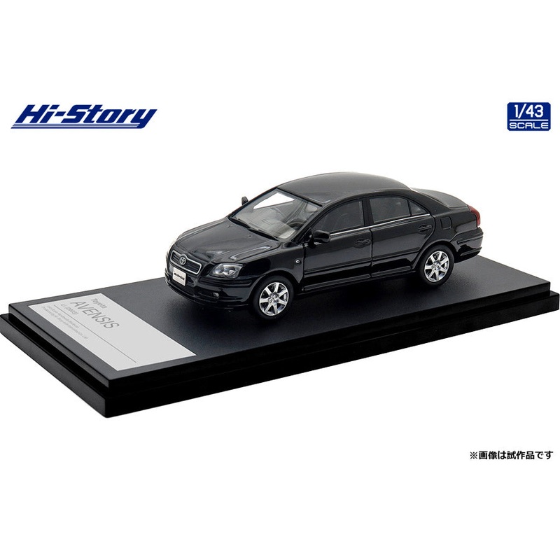 [ Back-order ] Hi-Story HS504BK 1:43 Toyota AVENSIS Li 2003 Black Mica resin model car