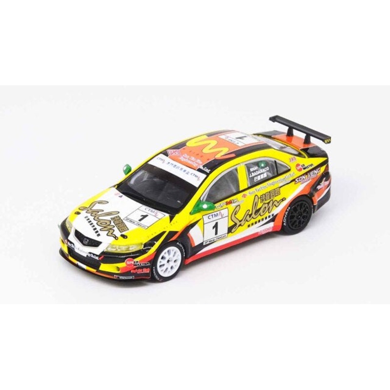 [ Back-order ] INNO Models IN64-CL7-MGP20JB 1:64 Honda Accord Euro R CL7 #1 Macau GP CTM Cup 2012 J. Badaraco model car