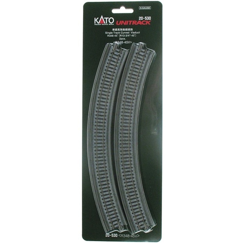 UniTrack N Curved Single Track Viaduct Track R13 3/4 – 45 2 Pieces