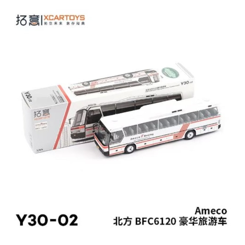 Y30-02  XCARTOYS 1:64 Bayfan BFC6120 Tourist Bus Ameco