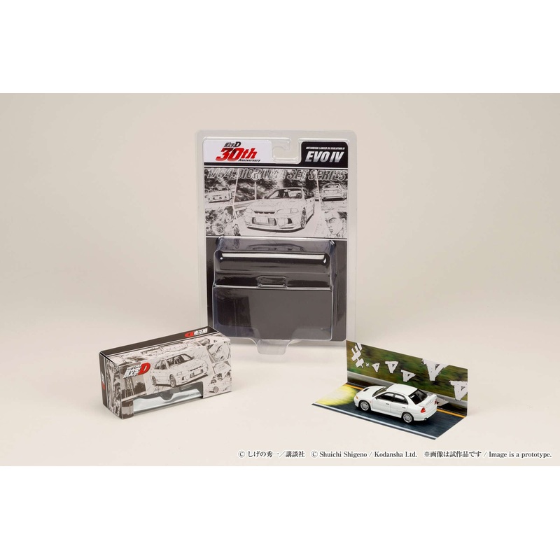 (PRE-ORDER) Hobby Japan 1:64 Mitsubishi Lancer RS Evolution IV / INITIAL D Seiji Iwaki VS Takumi Fujiwara