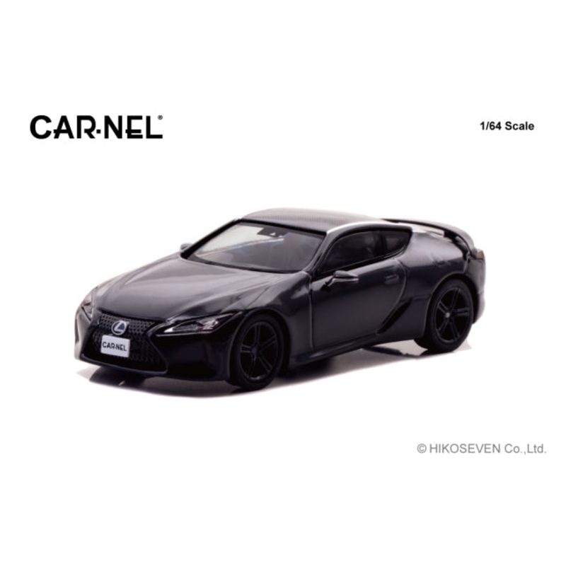 [ Back-order ] CAR-NEL CN640044 1:64 Lexus LC500 AVIATION 2021 Black model car