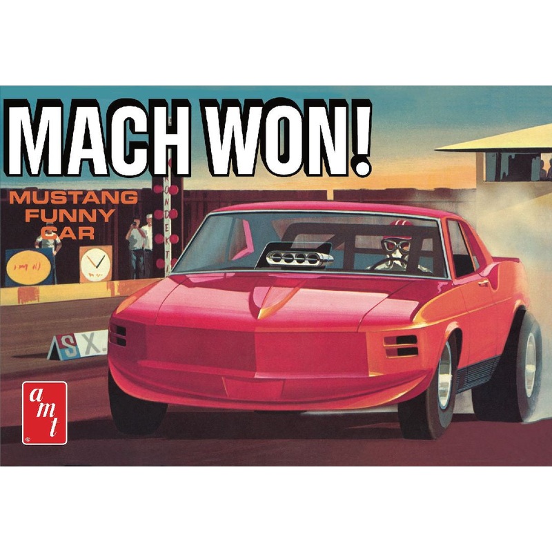 1970 Ford Mustang Funny Car Mach Won 1/25 #1455 by AMT