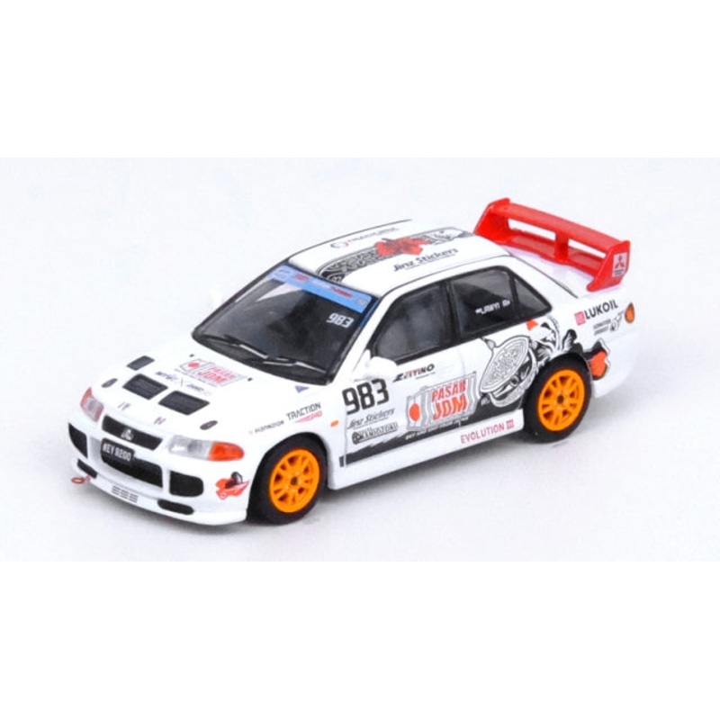 [ Back-order ] INNO Models IN64-EVOIII-TRACKERZ 1:64 Mitsubishi Lancer Evolution III TRACKERZ RACING model car
