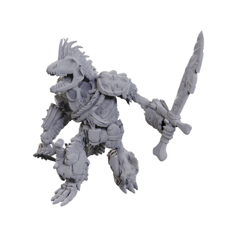 D&D Unpainted Mini – Lizardfolk Skeleton 90117