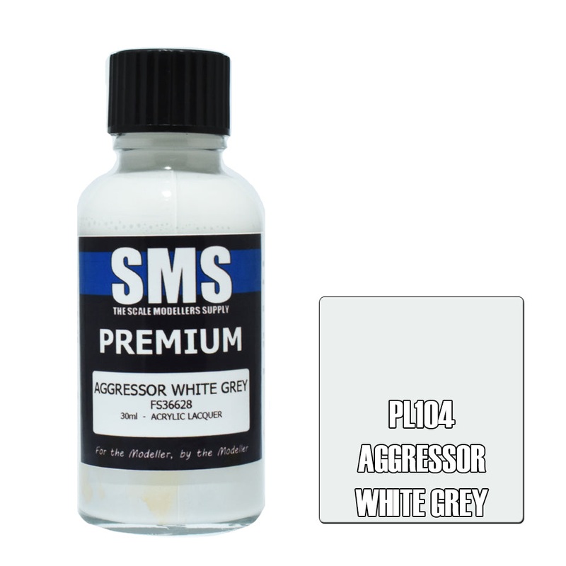 SMS Premium Lacquer – PL104 Aggressor White Grey