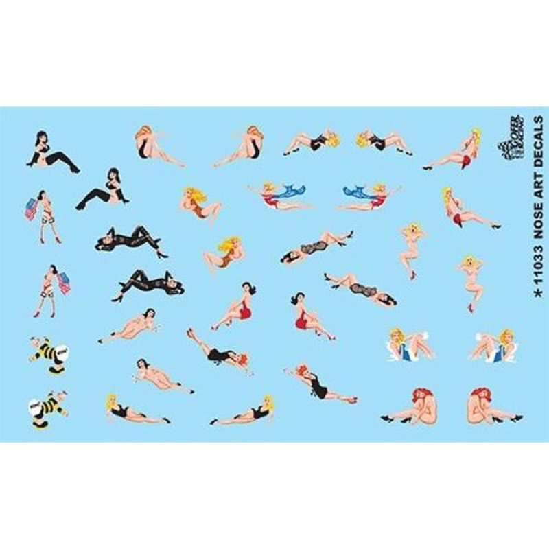 1/24-1/25 Nose Art Model Graphics