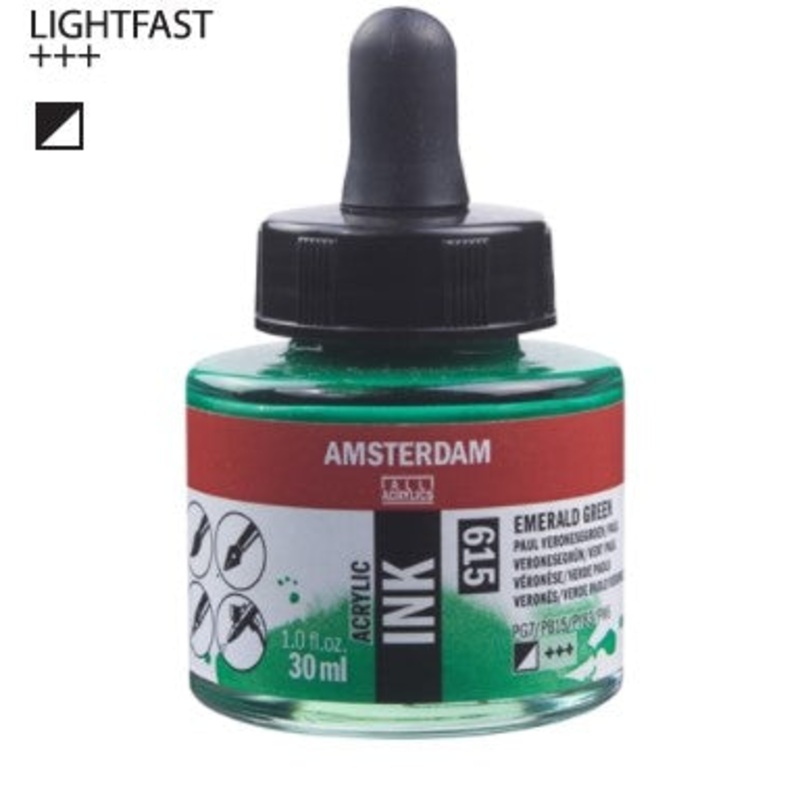 Amsterdam Acrylic Ink # 615 Emerald Green