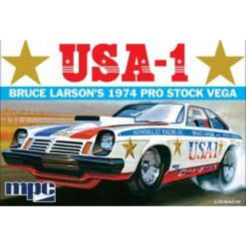 Bruce Larson’s 1974 Stock Vega 1/25 Model Car Kit #828/12 by MPC