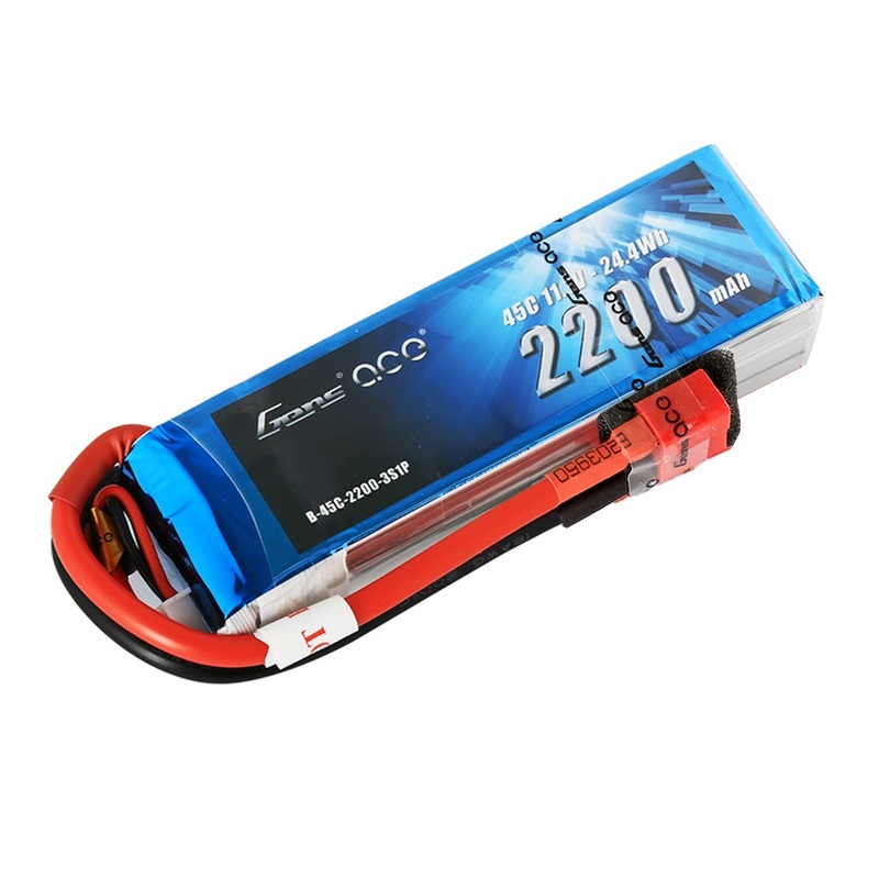 Gens Ace – 012 – 2200mAh 3S1P 11.1V 45C LiPo