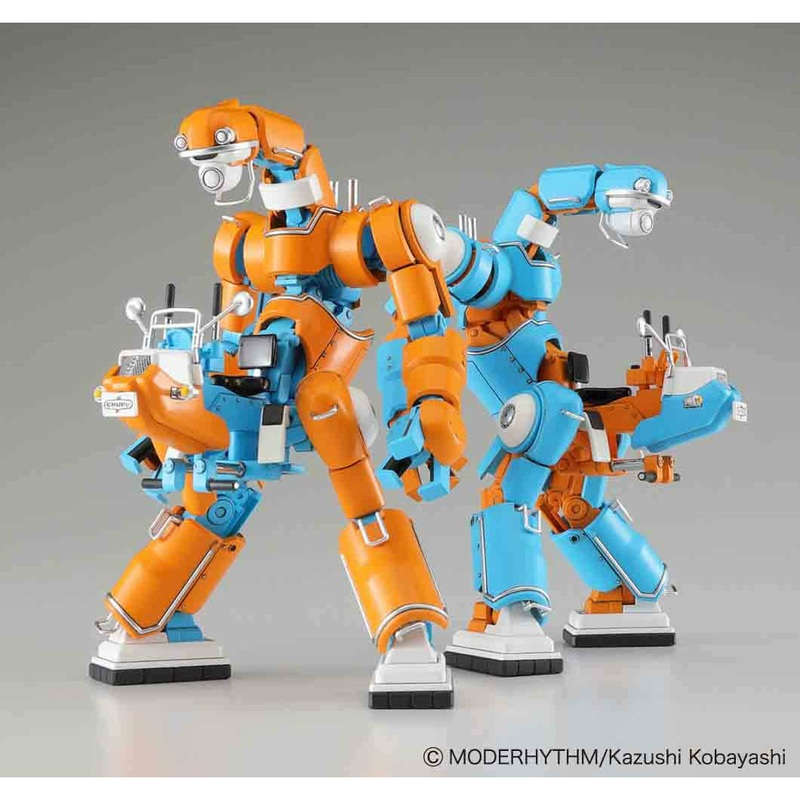 Mechatrochubu 01 No.02 ‘Orange & Sky Blue’ (Set of 2 Models) 1/35 #64791 by Hasegawa