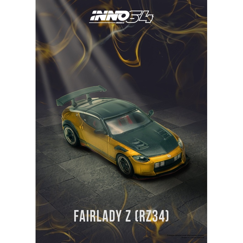 (PRE-ORDER) INNO64 1:64 Nissan TOP SECRET FAIRLADY Z (RZ34) Gold
