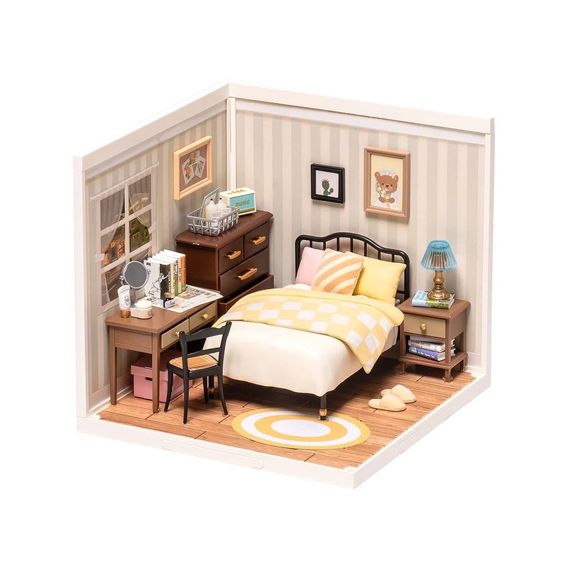 Rolife Sweet Dream Bedroom DIY Plastic Miniature House – ROEDW009