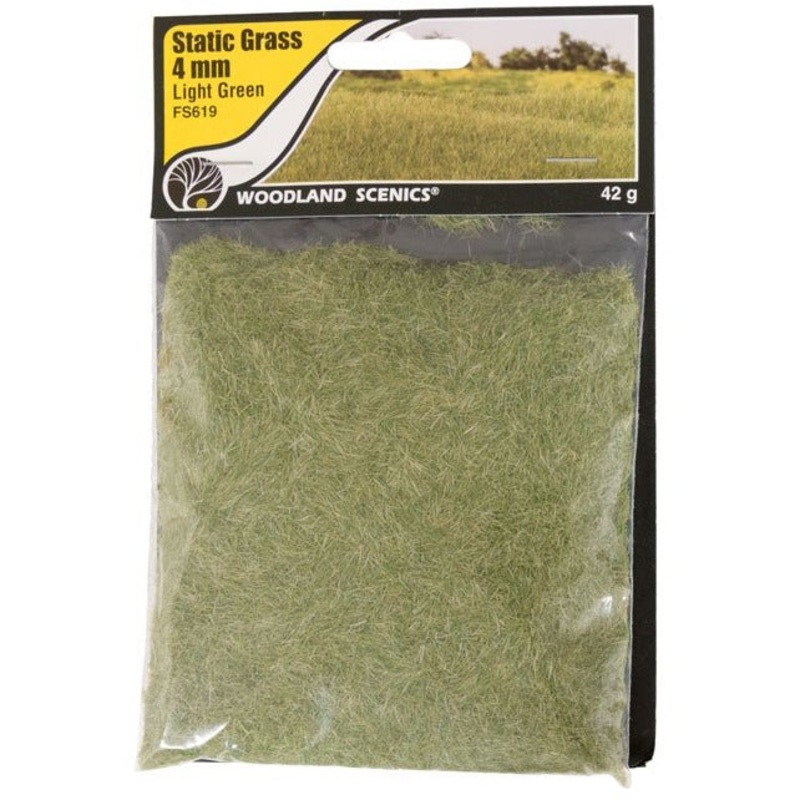 Woodland Scenics Static Grass – 4mm (Light Green) WOO619