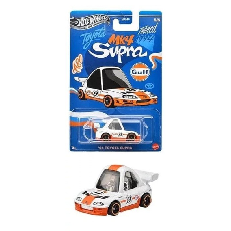 Hot Wheels 1:64 GULF TOONED Themed Automotive Asst 2025 — Tooned 94 Toyota Supra