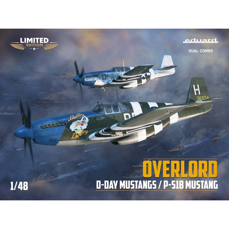 Overlord: D-Day Mustagns / P-51B Mustang Dual Combo Limited Edition 1/48 #11181 by Eduard