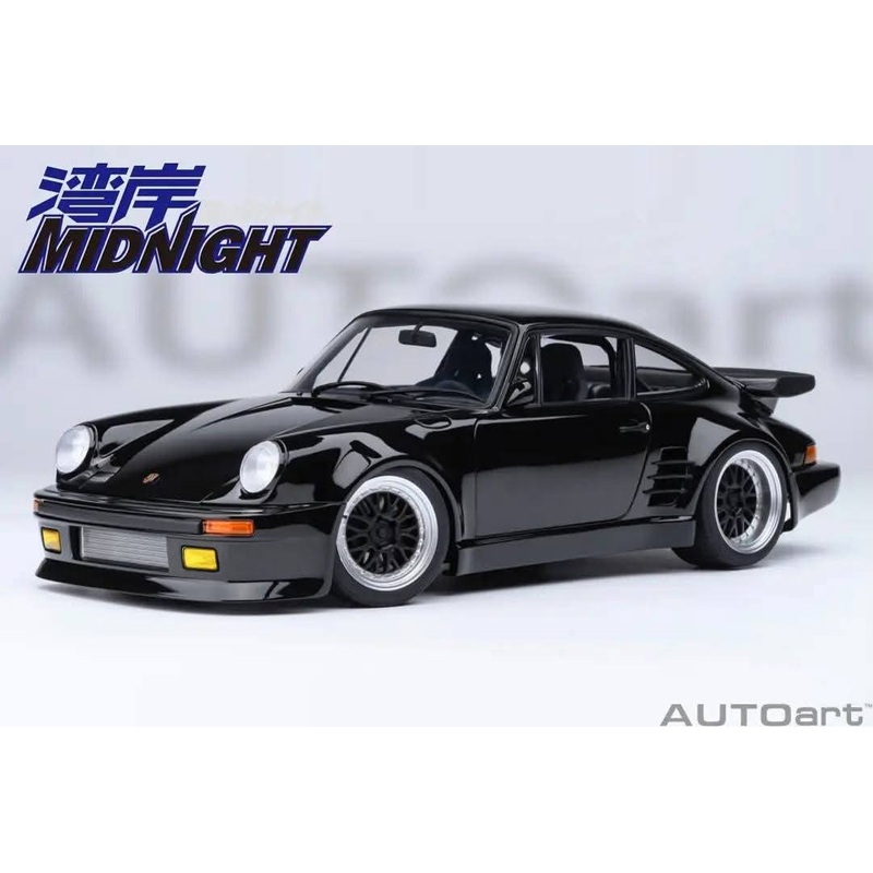 (PRE-ORDER) Auto Art 1:18 Porsche 911 (930) Turbo Wangan Midnight Blackbird