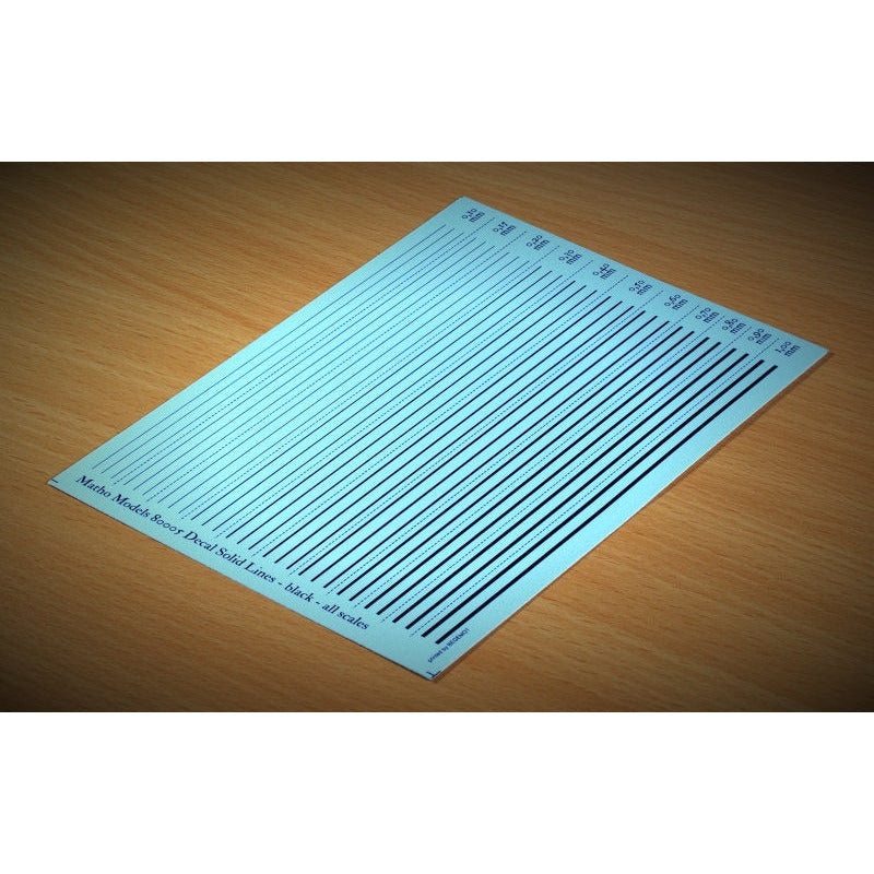 Decal Solid Lines – Black #80005 by Matho