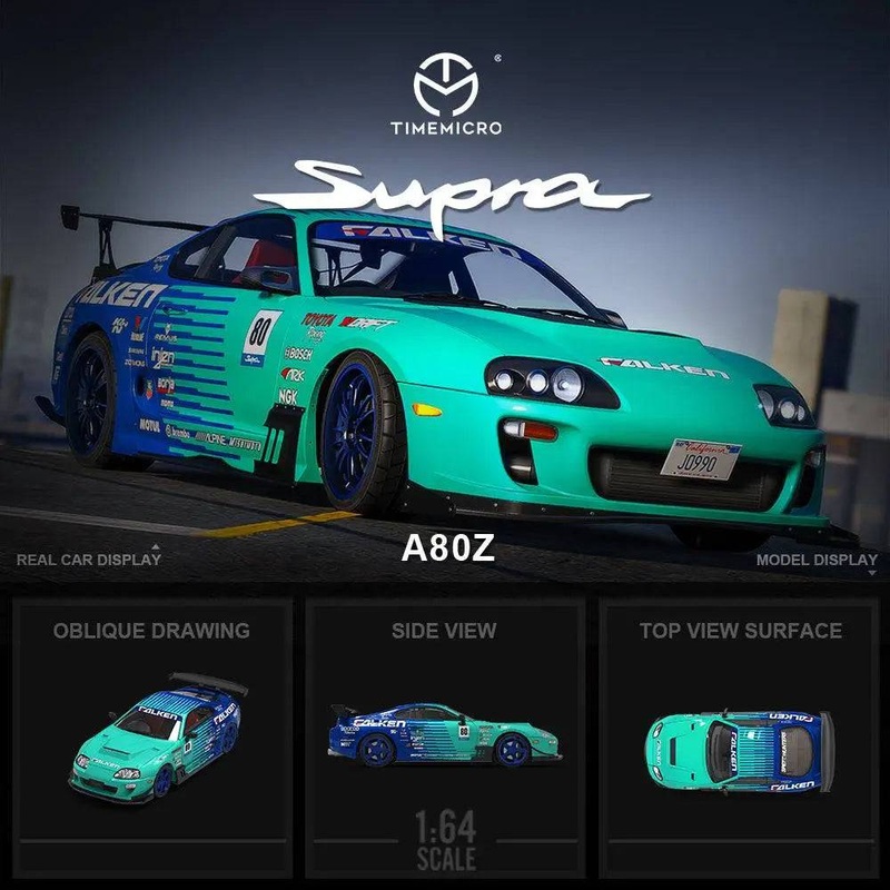 (PRE-ORDER) Time Micro 1:64 Toyota A80 Supra Falken
