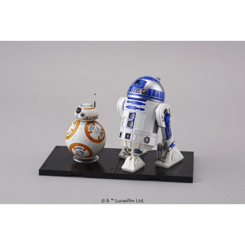 Star Wars BB-8 & R2D2 Droid Set 1/12 Action Figure Model Kit #203220 by Bandai
