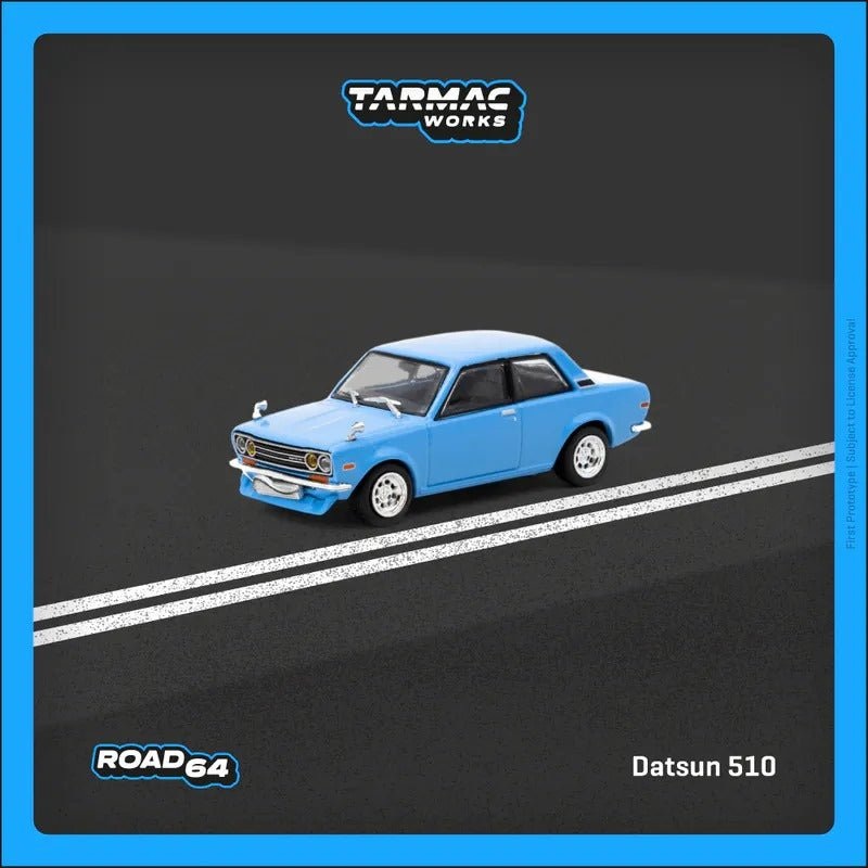 Tarmac Works 1:64 Datsun 510  Light Blue