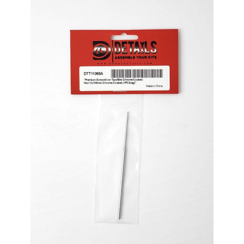 Hobby Details Premium Hex Screwdriver Tip – 1.5mm (1) HDTT11069A
