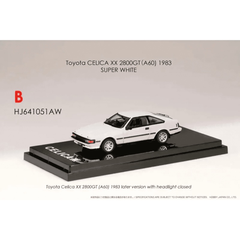 Hobby Japan 1:64 Toyota Celica A60 1983 2800GT White