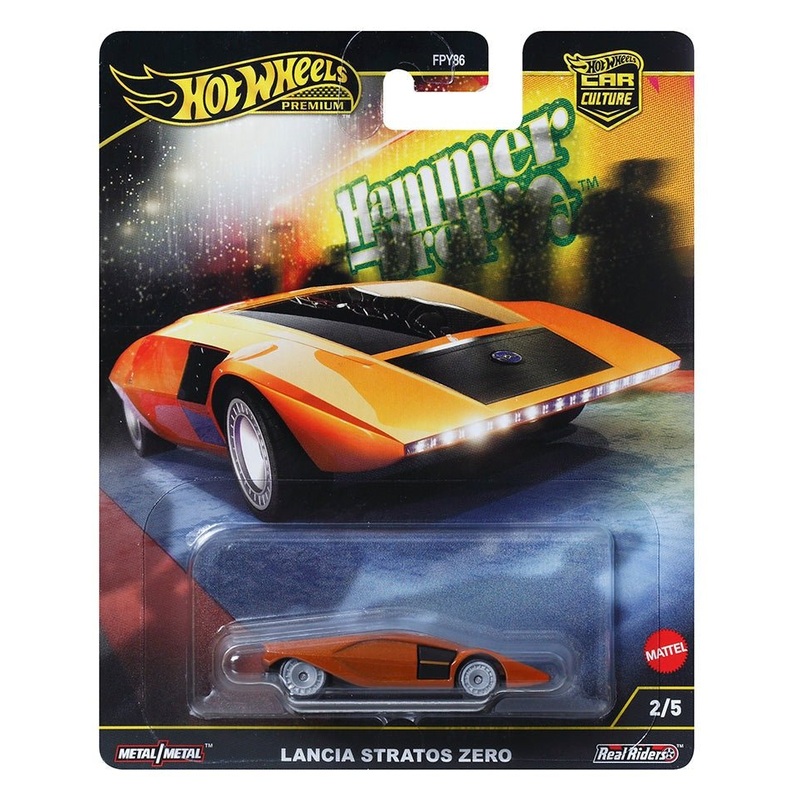 Hot Wheels 1:64 Premium Car Culture 2024 HAMMER DROP – Lancia Stratos Zero