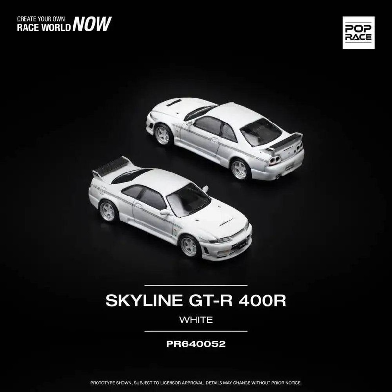 Pop Race 1:64 Nissan GT-R Nismo 400R White