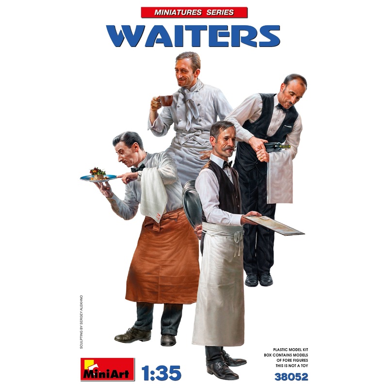 Waiters 1/35 #38052 by MiniArt