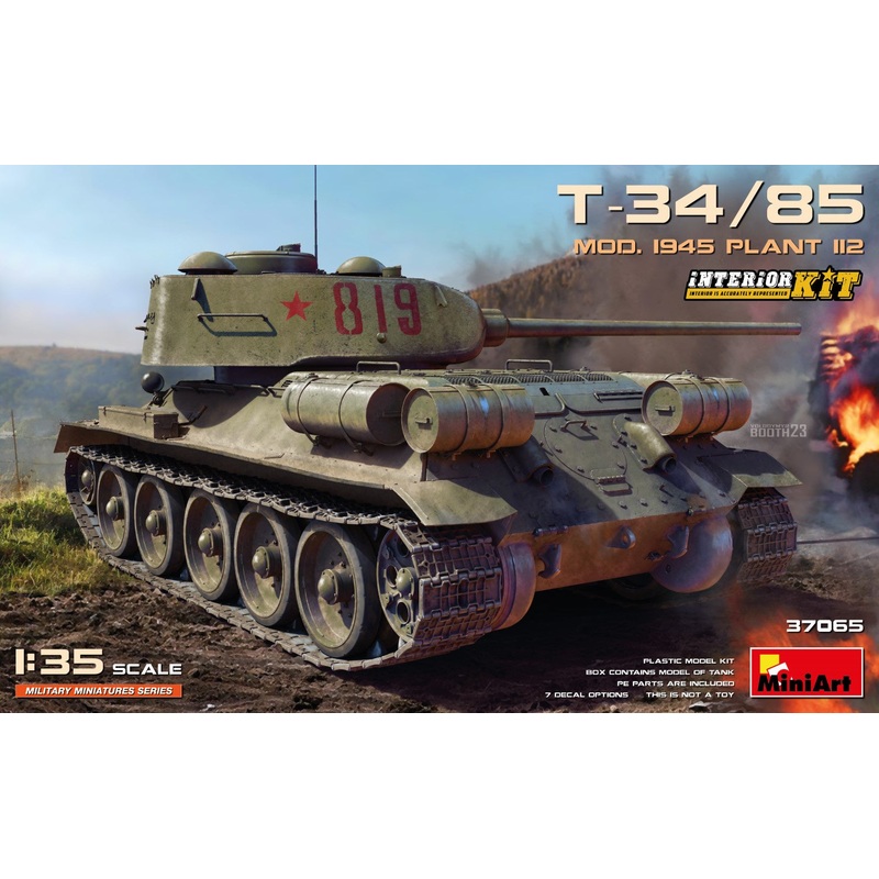 T-34/85 Mod. 1945. Plant 112 Interior Kit 1/35 #37065 by MiniArt