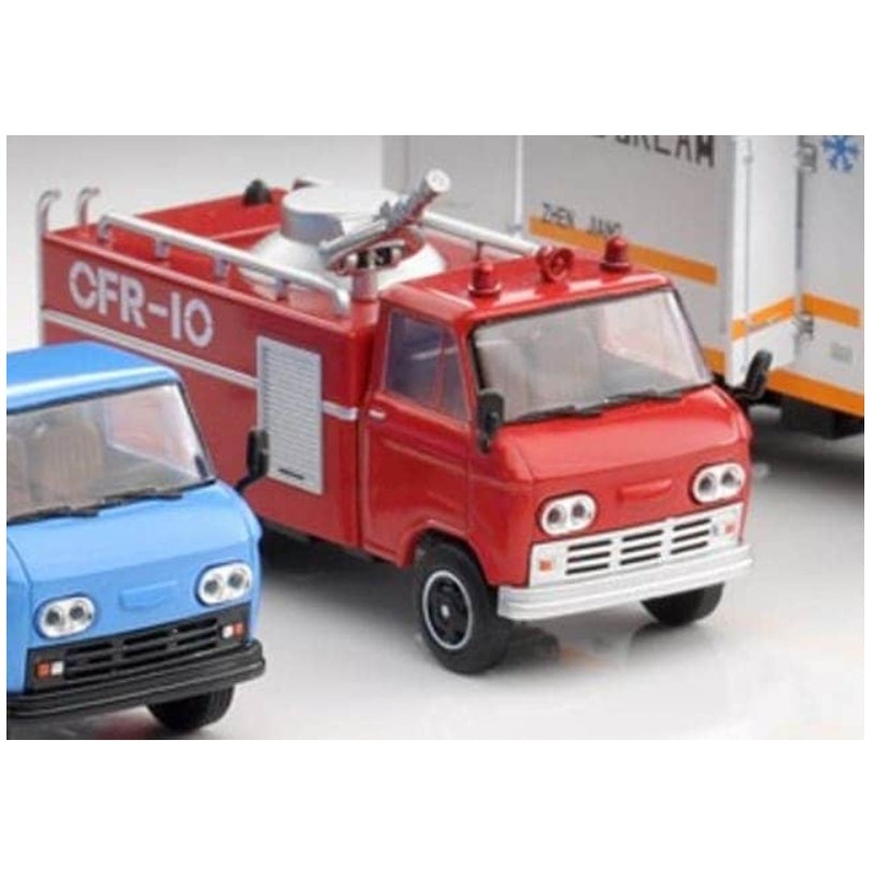 Y50-7  XCARTOYS 1:64 Beijing No. 2 Automobile Factory BJ-130 Light Freight Vehicle Shanghai Fire Equipment Factory BJ130-CFR-10 Fire Truck