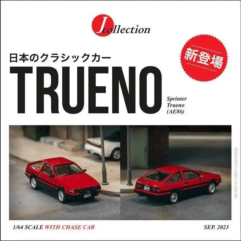 J-Collection 1:64 Toyota Sptrinter Trueno AE86 Red/Black