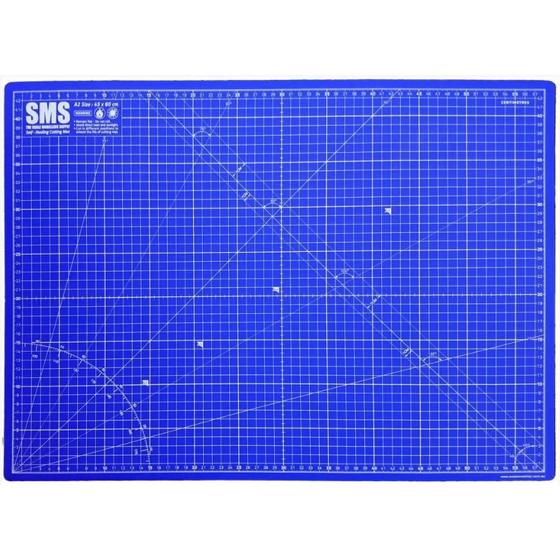 SMS PREMIUM CUTTING MAT A2 BLUE