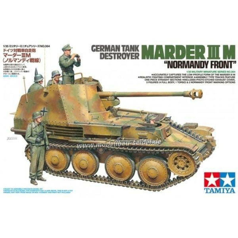 German Tank Destroyer Marder III M Normandy Front 1/35 #35364 by Tamiya