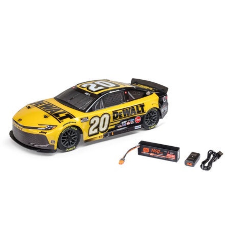 Losi NASCAR #20 Toyota Camry 1/12 2S AWD RTR On-Road Car (Christopher Bell) w/2.4GHz Transmitter, Battery, & Charger – LOS1122520
