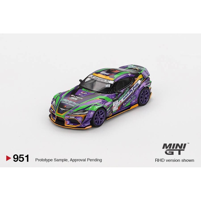 (PRE-ORDER) Mini GT 1:64 Toyota GR Supra KUHL 2021 D1GP EVANGELION RACING Japan Exclusive MGT00951-BL
