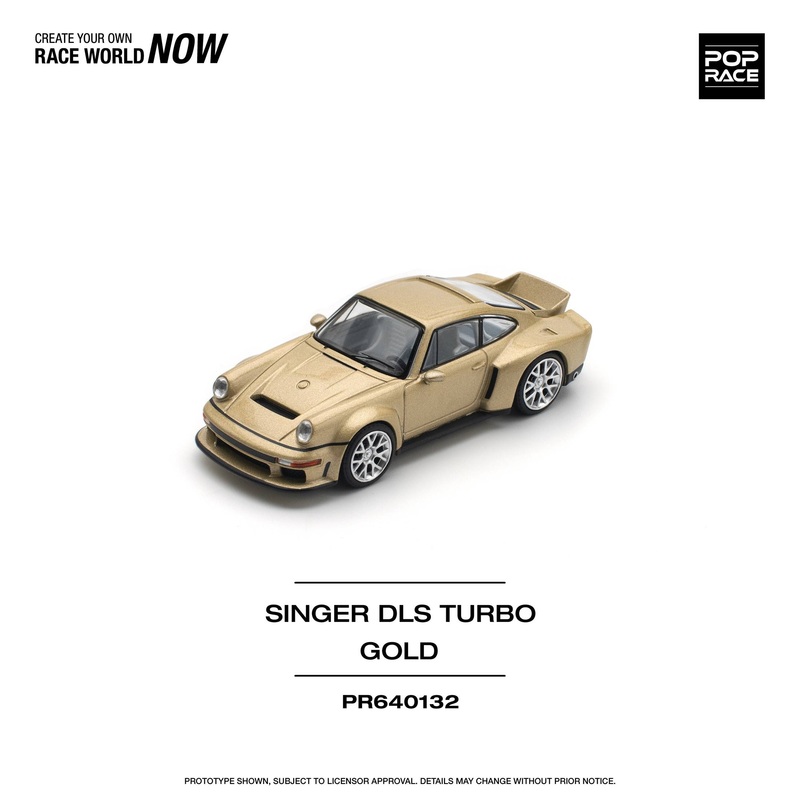 (PRE-ORDER) Pop Race 1:64 Porsche Singer DLS Turbo ROAD GOLD