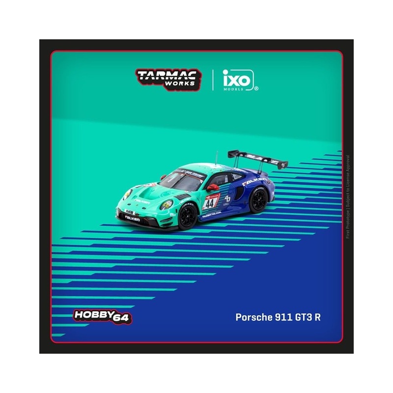 Tarmac Works x IXO 1:64 Porsche 911 GT3 R #44 Nurburgring 24h 2023