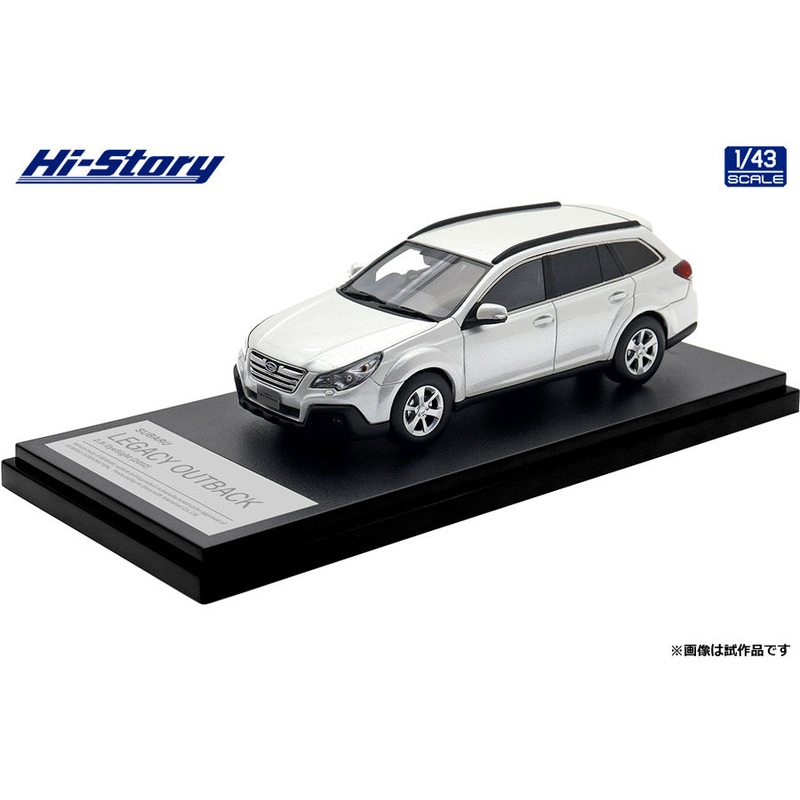 [ Back-order ] Hi-Story HS512WH 1:43 SUBARU LEGACY OUTBACK 2.5i EyeSight 2012 Satin White Pearl resin model car