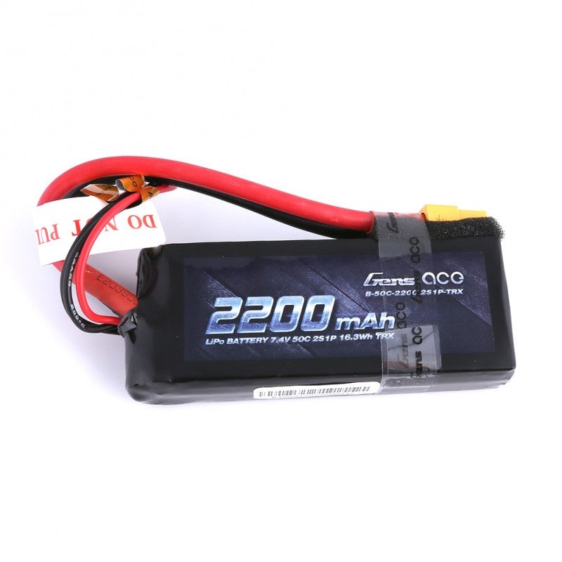 Gens Ace – 191 – 2200mAh 2S1P 7.4V 50C LiPo