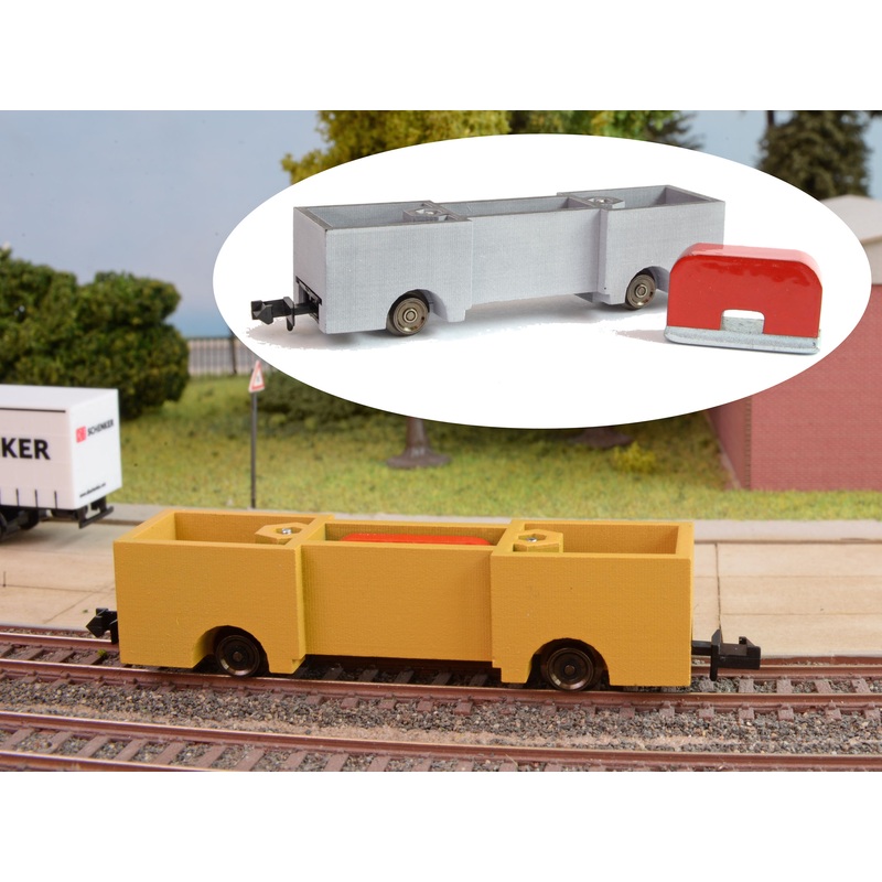 Rail cleaning trolley magnetic collector, unpainted kit