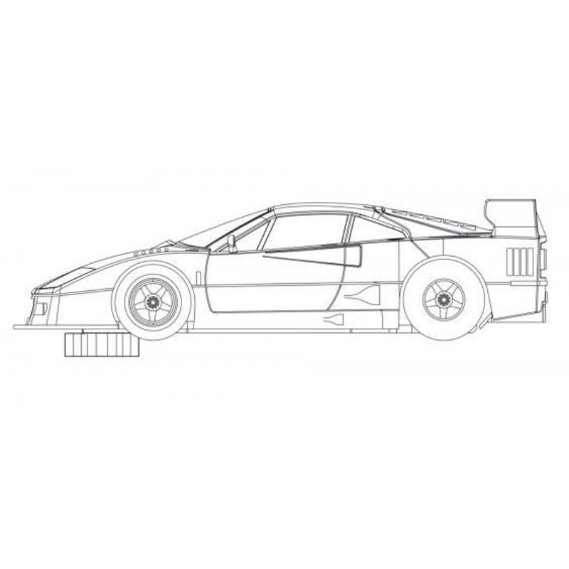 RevoSlot Ferrari F40 White Kit