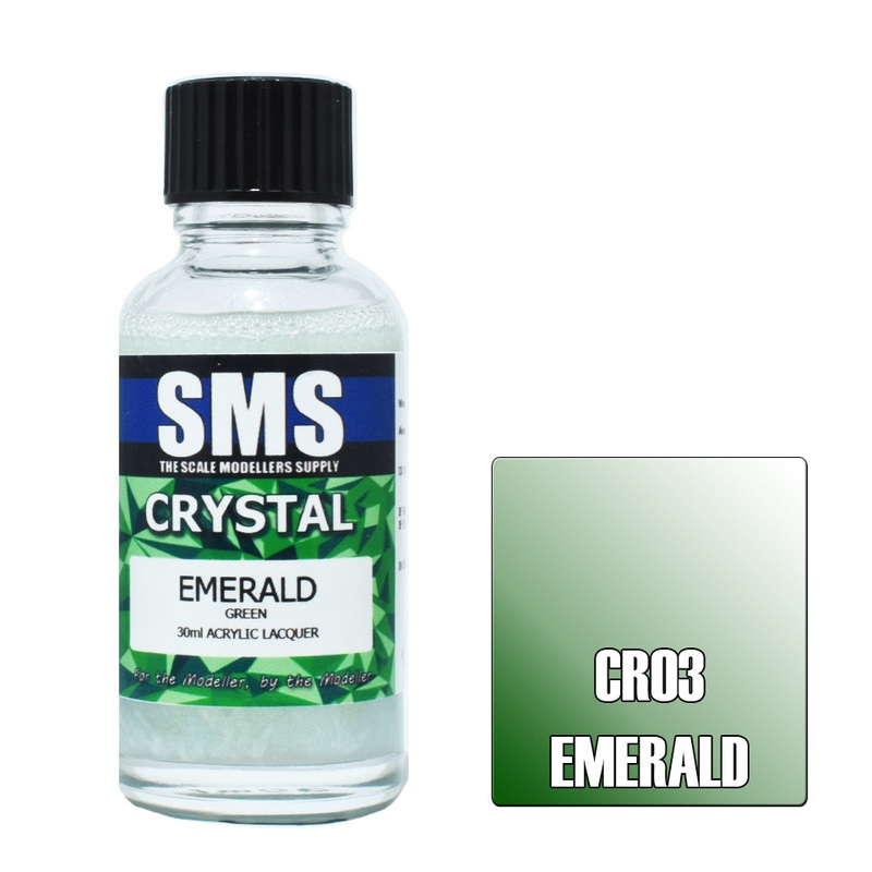 SMS Premium Crystal Lacquer – CR03 Crystal Emerald (Green)